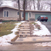 Flagstone steps and sidewalk