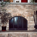 Fireplace with brick / stone hearth