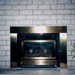 Gas fireplace with Arriscraft stone