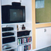 Built in shelves and cabinets
